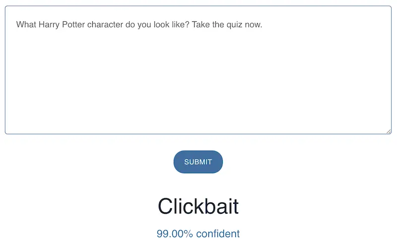 clickbait identifier